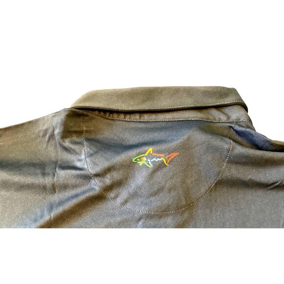 Greg Norman Mens XXL Play Dry Polo Shirt Dubarry Striped Moisture Wicking UPF 30 - Picture 5 of 6